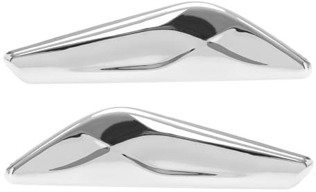 YINETTECH 1 Paar Vordere Kotflügelverkleidung Chrom kompatibel mit BMW X3 F25 X4 F26 2013–2017 51117338570 51117338569 rechts und Links