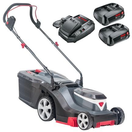 AL-KO 18V Easy 3.22 Li R Cordless Push Rear Roller Lawnmower 32cm (2x Battery Kit)