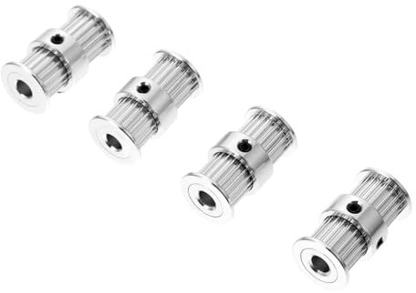 CIYODO 4stücke Teilige Riementrommeln Drucker Zubehör Doppelkopf-timing-riemen Bohrung Zähne Aus Aluminiumlegierung Für Heim Und Büroprojekte