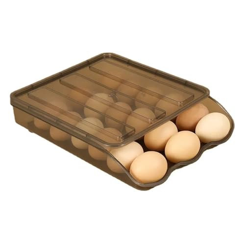GSCLZ Automatische rollende Eierbox, mehrschichtiger Rack-Halter for Kühlschrank, Frischhaltebox, Eierkorb, Aufbewahrungsbehälter, Küchenorganisatoren(1 pcs)