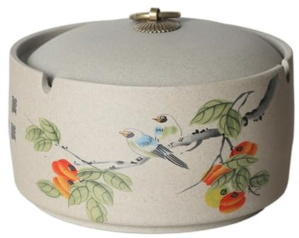JINSHENGXINA Aschenbecher Mit Deckel, Büro, Keramik, Aschenbecher, Wohnzimmer, Zuhause(B)
