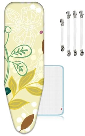 ZJBKX Copriasse da stiro extra large, 160 x 60 cm, 4 clip e 1 panno da stiro, XXL