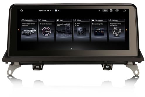 Erisin 10.25 8-Core Android 13 4GB+64GB Radio para Coche Estéreo Navegación de Automóvil para BMW X5 E70 X6 E71 Sistema CCC Apoyo Bluetooth 5.0 Wireless CarPlay Android Auto Canbus IPS WiFi iDrive