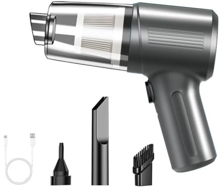 RVIFY Aspirapolvere per auto 98800Pa Aspirapolvere per auto wireless portatile ad alta aspirazione con apparecchio pulito integrato portatile aspirador potente(Gray)