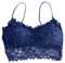 CutitiUU Nylon Cross Cut Camisole Tank Top with Bra Pads,Sexy Womens Lace Camisole,Crossed Spaghetti Straps Halter Top with Bra Pads,Sexy Lace Summer Tops V Neck Spaghetti (Blue)