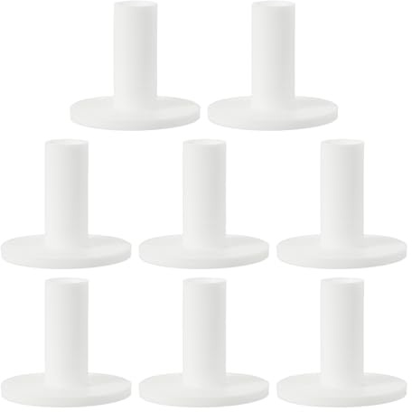 PATIKIL Te De Golf De Goma, Paquete De 8 2.4 Pulgadas Soportes De Práctica De Golf tee De Campo De Práctica Soporte De Pelota De Golf Estable, Blanco