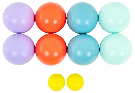 TP Toys FSC® träbollset - från 3 år - utomhusaktiviteter för barn - mjuka färger - motorik och precision - idealisk trädgård och familj