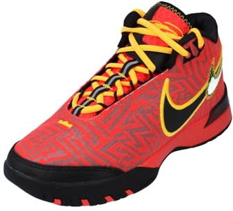 Lebron NXXT Genisus - Tenis de Baloncesto (HF0712-600, carmesí Brillante/Negro/Esfera Solar/Naranja láser), Carmesí Brillante/Negro/Reloj Solar/Naranja láser, 45 EU