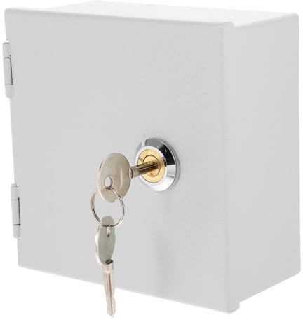 Cabilock Caja Antirrobo Para Enchufes De Acero Inoxidable Caja Protectora De Enchufes Prueba De Salpicaduras Para Montaje Pared Exterior De Proyecto De Conexiones Eléctricas Con Cerradura d