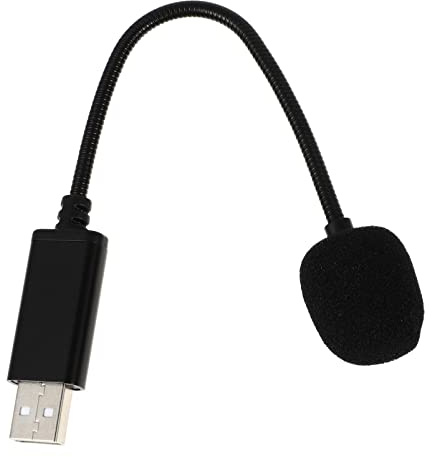 CVUTOVO Micrófono De Conversación USB para Grabación De Computadora y Reuniones Micrófono Flexible De Escritorio para Transmisión y Computadora