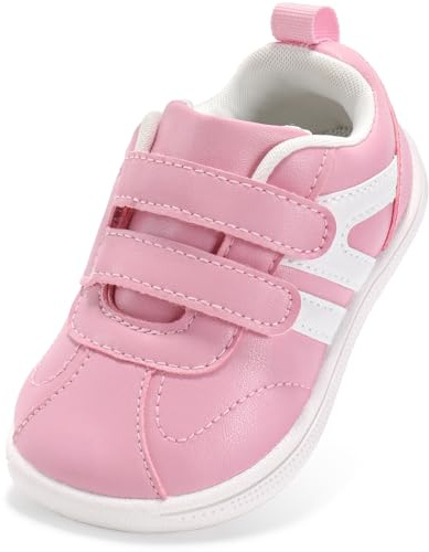 STQ KIDS Barefoot Girls Trainers Wide Toe Box Water Pink 5 UK Toddler
