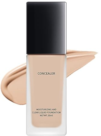 Lanera Foundation For Older Women, Age-Defying Foundation For Mature Skin - Full Coverage Waterproof Liquid Foundation - Soft Matte Finish & Oil Control - Long-Lasting Makeup (natural color, 30ml)