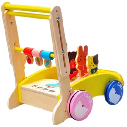 Lauflernhilfe für Kleinkinder – Trainingskinderwagen für Kleinkinder, Schiebehilfe für Babys, Spielset mit rollenden Rädern und Assistent | Sichere Mobilitätsentwicklung beim Krabbeln, Stehen, Gehen,