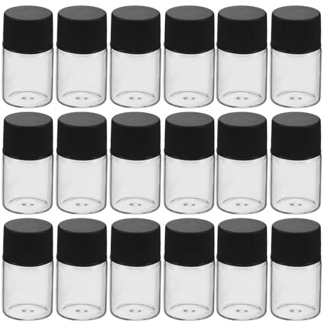 Flacon Échantillon en Verre 5ml Transparent, Lot de 40 Pièces | Rechargeable et Réutilisable, Design Transparent pour Contrôle Visuel, Usage Intérieur et Extérieur