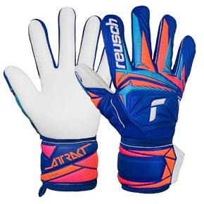 Reusch Guantes de Portero para Hombre y Adulto | Agarre fiable, Ajuste ergonómico y diseño Robusto | para Entrenamiento y Juego | césped Artificial y césped Natural | tamaño 7 – 11 | Attrakt Grip