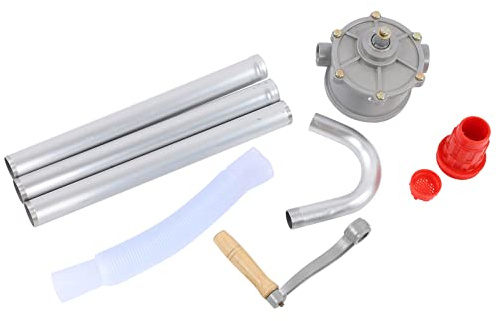 Ausla Pompes à Carburant pour Baril, Pompe à Manivelle Rotative en Alliage d'aluminium pour et Fioul, Tête de Levage de 29 L/min et 5 M, Idéale pour le Garage et l'atelier