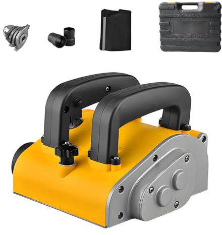 1200W Handheld Concrete Scraper Electric Wall Planing Machine with Adjustable Depth for Walls Ceilings Floors