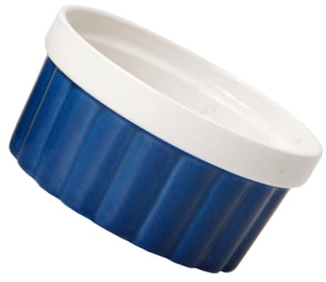 WESIEVYA Scodella da Forno in Porcellana Blu da 250ml, Ciotola Rotonda per Cucina e Dessert per Matrimoni e Regali Housewarming