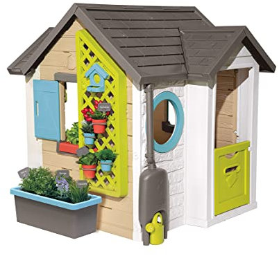 SMOBY KIDS GARDEN PLAYHOUSE WITH 15 ACCESSORIES (1.3M TALL)