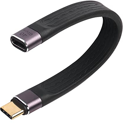 MEIRIYFA 40 Gbps USB Typ C Verlängerungskabel, kurzes USB-C Stecker auf Buchse Kabel unterstützt Thunderbolt 3 PD 100W Schnellladung für Typ C Telefone Laptop - 13,8 cm