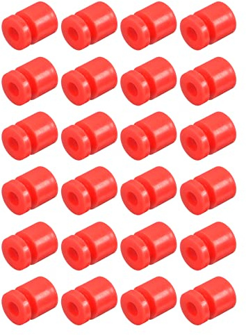 sourcing map RC Vibrationsschutz Gummi Bälle für RC F4 F7 Flugregler M2x6mm Stoßdämpfung Bälle (Rot) 24Pack