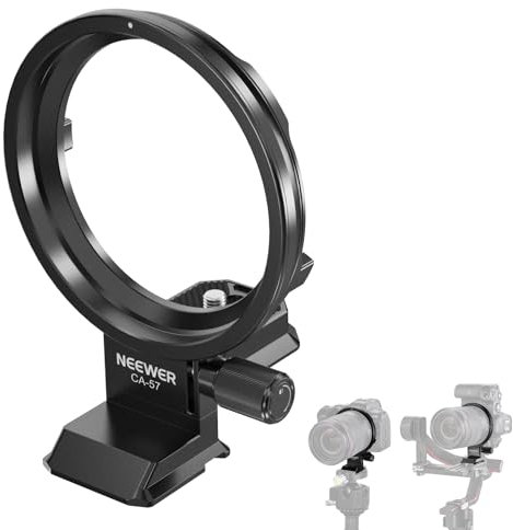 NEEWER Rotatable Collar Mount Plate for Canon EOS R5 R5C R6 Mark II, Fast Horizontal to Vertical Camera Tripod Lens Mount Ring Compatible with DJI RS 3/2 & Arca Quick Release System, CA057