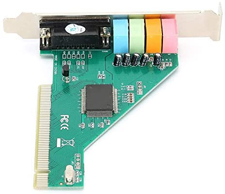 dieyyuca Scheda audio PCI a 4,1 canali, scheda audio integrata da scrivania per computer, scheda audio interna, involucro stereo CMI8738, 500279193