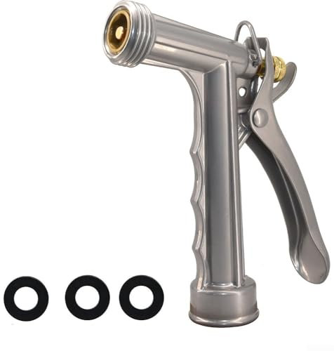 Metall-Bewässerungsdüse für den Garten, präzise Kontrolle über den Wasserdruck, zum Bewässern von Pflanzen und Blumen, Reinigung von Einfahrten und Waschen von Autos