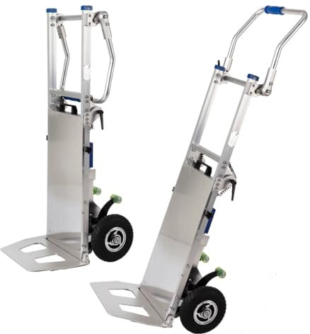 HZWJD Montascale Elettrici,Sollevatore Mobili,Carrello Portapacchi,Carrello Carrello,Carrello Carrello Pieghevole,Con Maniglia Allungabile,Capacità Di Carico 200 Kg/440 Libbre A