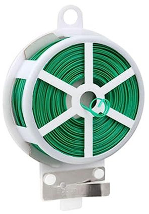 Green Cable Ties with Cutter Garden Ties Reusable Green Twist Ties for Gardening Tomatoes Tie Garden Ties