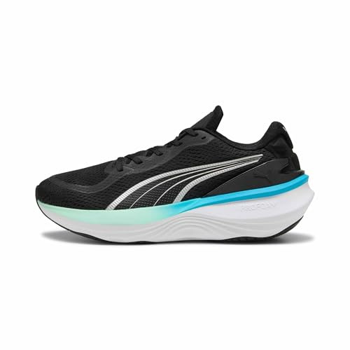 Puma Chaussures de Course Scend Pro pour Homme, Puma Black Mint Melt Speed Blue, 44 EU
