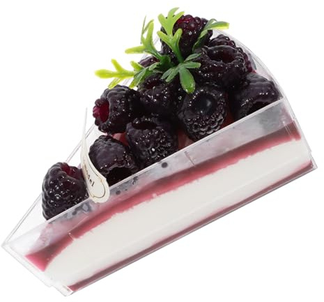 VOSAREA Realistic Artificial Fruit Cake Slice Model Vivid Design for Decoration Photography Props and Display Faux Dessert for Home Party Use