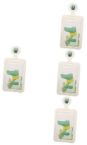 DIYEAH 4stücke Wasserdichte Ausweishalter Mit Clamshell-design Transparent Für Id-karten Studentenausweise Buskarten Sicherer Für Wichtige Karten Pack