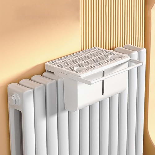 Humidificador Radiador, Humidificador de Aire Evaporado Que Utiliza el Calor del Disipador de Calor, Humidificador de Aire, Instalación Escalable,with Towel Bar,2.8L