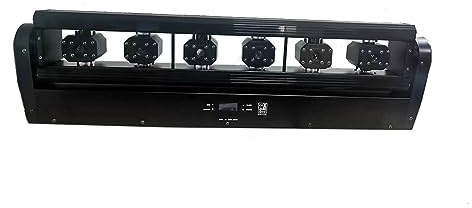 Luci Discoteca, Proiettore DJ 6X500mw RGB Bar Light 6 Occhi Fascio Controllo Luci a testa mobile Illuminazione da palcoscenico for feste da discoteca per casa, festa, compleanno, bar, Natale