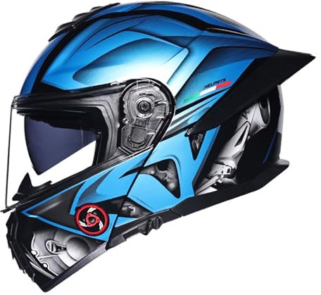 Integrierter Motorrad Klapphelm DOTECE Zertifiziert Modularer Integralhelme Motorrad Schutzhelm Mit Doppelvisier Roller Helm Motocross Helm Für Männer Und Frauen