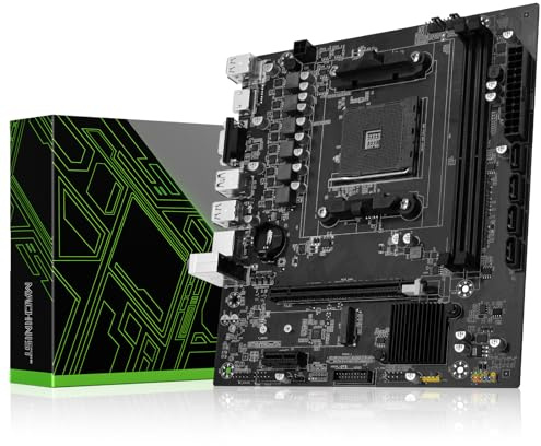 MACHINIST B450 Carte mère pour processeurs AMD AM4 Socket Ryzen 1-5ème génération (DDR4 Max 64 Go, NVME/NGFF M.2, SATA 3.0, PCIe 3.0, USB 3.0, Gigabit LAN, compatible DP VGA HDMI)