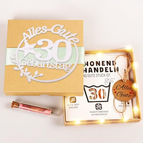 TUZELIYA Geldgeschenke Geburtstag 30 Frauen & Männer - Geldgeschenke Verpackung Geburtstagskarte 30, Lustig Geschenke zum 30 Geburtstag Frau Mann, Schonend Behandeln Geschenk 30Geburtstag Mann Frau