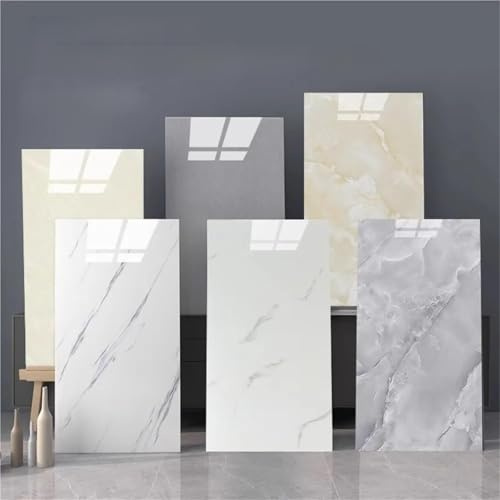 Piastrelle Adesive 10 adesivi autoadesivi for piastrelle in marmo, impermeabili, 30 x 60 cm, adesivi for pavimenti, piastrelle in PVC, cucina, bagno, parete(Color4)