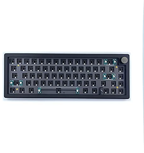 Asyduey GMK67 Kit Tastiera Meccanica e Retroilluminazione RGB Sostituibile Un Caldo Bluetooth 2.4G Wireless 3 modalità Tastiera DIY Personalizzata Nera