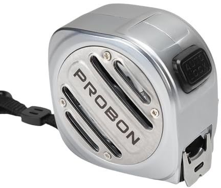 Miosugo Mètre ruban inoxydable, design creux étanche, double face, cadeau pour papa, cadeau d'anniversaire et de Noël pour papa (7,5 m)