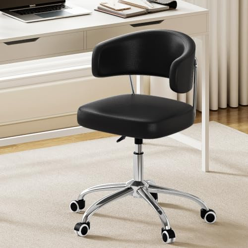 Luxstein Höhenverstellbar Schreibtischstuhl, Schminktisch Stuhl Ergonomisch