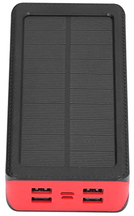 Haofy Power Bank Solare a LED Capacità 30000 MAh per 5-13 Ricariche con 4 Uscite USB Veloci 9 Luci LED 3 modalità per Campeggio all'aperto, Escursionismo, Uso di Emergenza