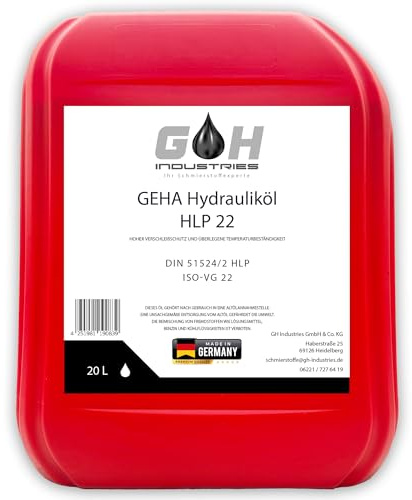 Hydrauliköl HLP 22 | 5 L | ISO VG 22 | GEHA | 5 L Kanister | DIN 51524-2 HM – Premium Hydrauliköl für Industrie, Maschinen & Hydrauliksysteme