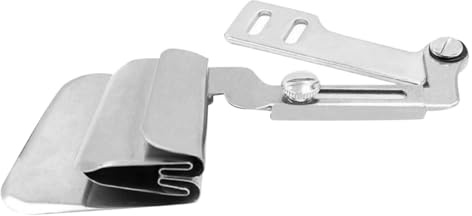 PACKOVE Accesorio de Carpeta Metálica para Máquina de Coser Pequeña Función de Dobladillo de Tela Doble para Costura en Casa