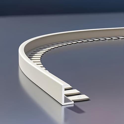 Coayuou Profil Carrelage 90cm* 3 Pièces Seam Guide en C Flexible Baguette d'angle Aluminium Protection Anti-Corrosion pour Coins De Carrelage, Facile À Installer Et Pratique(Option 11,8mm)