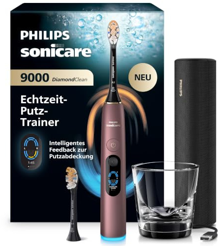 Philips Sonicare Next-Generation DiamondClean 9000 elektrische Zahnbürste - intelligentes Feedback zur Putzabdeckung