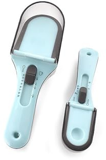Juego de cucharas medidoras ajustables de grado alimenticio para mediciones precisas, utensilios de cocina fáciles de usar, cucharas medidoras ajustables