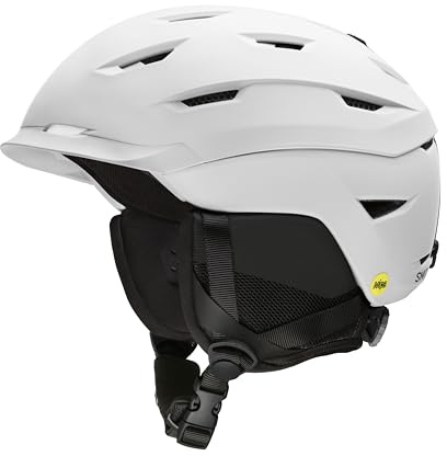 Smith Level Helmet for Men – Adult Snowsports Helmet with MIPS Technology + Zonal Koroyd Coverage – Lightweight Protection for Skiing & Snowboarding – Matte White, Large