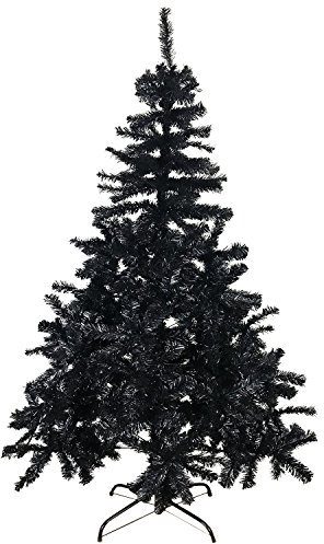 Mojawo Weihnachtsbaum Christbaum künstlicher Tannenbaum 120cm inkl Ständer Schwarz